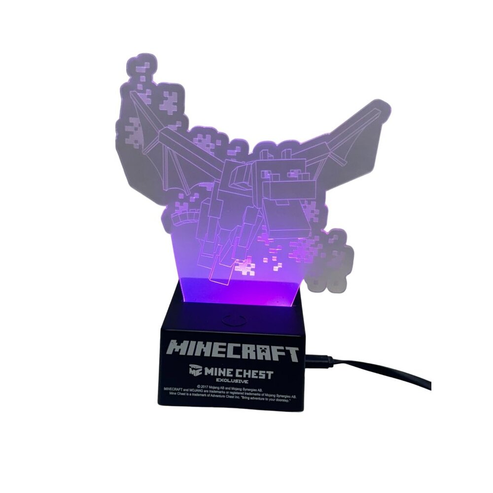 Minecraft Mine Chest Exclusive 2017 LED Ender Dragon Light Night Light